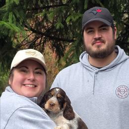 Girl 3 'Roux' - Liver white and tan female English Springer Spaniel puppy in Silverdale, Washington from TimberVale Springers