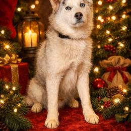Charlie - Merle male Pomsky puppy in Amarillo, Texas from Pom Pom Pomskies