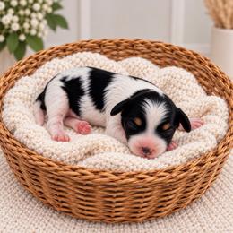 Simental - Tri-color female Cavapoo puppy in Salt Lake City, Utah from SunnySide Mini Doodles