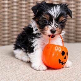 Wednesday - Parti female Yorkshire Terrier puppy in Jacksonville, Florida from Yorktown Yorkies