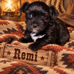 Remi - Black and tan female Yorkshire Terrier puppy in Goode, Virginia from Glass Hill Yorkies