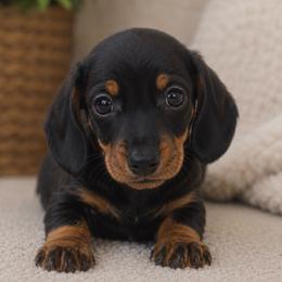 June - Black and tan female Dachshund puppy in Desloge, Missouri from Snows Doxies