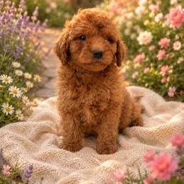 Boy 3 - Red  male Goldendoodle puppy in Haleyville, Alabama from Susan’s Prefurred Doodles