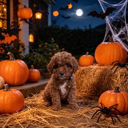 Evelyn - Red  female Goldendoodle puppy in Roseburg, Oregon from Dbos Furry Friends