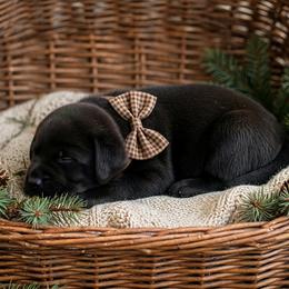 Freya - Black female Labrador Retriever puppy in Peru, Indiana from Harvest Moon Farms - Indiana English Cream Golden Retreivers