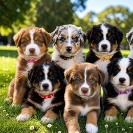Australian Shepherd puppies from Frying Pan Ranch Australian Shepherds