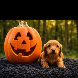 Ruby - Red female Dachshund puppy in Dinwiddie, Virginia from White Oak Kennels