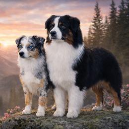 Miniature American Shepherd and Miniature Australian Shepherd Puppies from Cosmic Tides Miniature American Shepherds