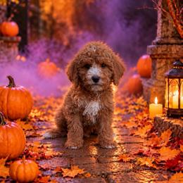 Dayton - Red  male Goldendoodle puppy in Roseburg, Oregon from Dbos Furry Friends
