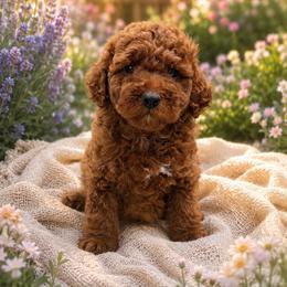 Boy 1 - Red  male Goldendoodle puppy in Haleyville, Alabama from Susan’s Prefurred Doodles