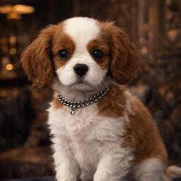 Ziti - Blenheim male Cavalier King Charles Spaniel puppy in Sylvester, Georgia from Evera True Spaniels by Michele True