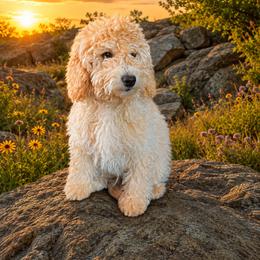 Scout - Cream male Goldendoodle puppy in Mayville, Michigan from Guiding Light Doodles