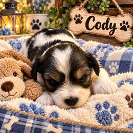 Puppy 2 - Black and tan male Companion Cross puppy in Carriere, Mississippi from Sassy Schnauzers