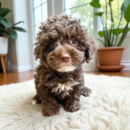 Bentley - Chocolate male Yorkipoo puppy in from Pink Poodles and Doodles