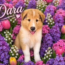 Pearl - Sable merle and white female Collie puppy in Carencro, Louisiana from Cajun Bayou's Collies LLC