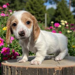 AKC piebald female - Piebald female Dachshund puppy in Glen St Mary, Florida from Little Pawz, LLC