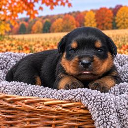Light pink collar - Black and mahogany female Rottweiler puppy in Industry, Illinois from KDKs Kennels
