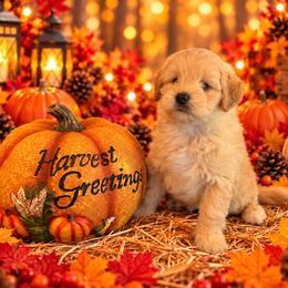 Tater - Cream male Cavapoo puppy in Myrtle Beach, South Carolina from Colorful-K9'S