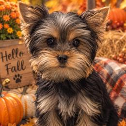 Miso - Black and tan male Yorkshire Terrier puppy in Lebanon, Kentucky from Mosaic Merle Doodles