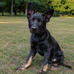 Z6 collar - Bi-color female German Shepherd puppy in Casscoe, Arkansas from Crown H Shepherds
