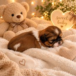 River - Tricolor male Shih Tzu puppy in Vernon, Texas from Jennifer's Shih Tzus