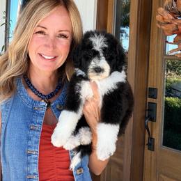 Mary - Black and white female Bernedoodle puppy in Yuba City, California from Ranch House Doodles