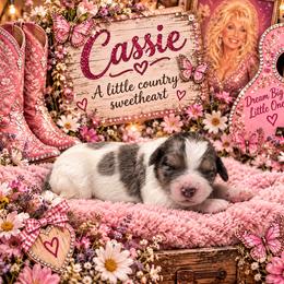 Cassie - Blue merle female Aussiedoodle puppy in Lavonia, Georgia from H & A Kennels