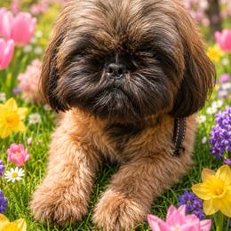 Moose - Gold male Shih Tzu puppy in Claremont, California from Lovable Shih Tzus