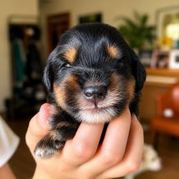 Santana - Tri-color male Bernedoodle puppy in Little Rock, Arkansas from Darlin’s Doodles