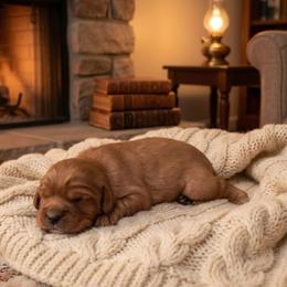 Paige - Ruby female Cavalier King Charles Spaniel puppy in Pennsylvania from Julie's Cavalier King Charles Spaniels