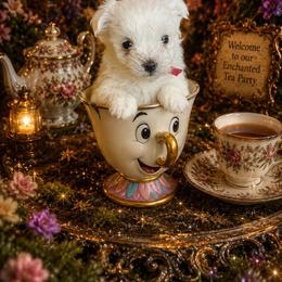 Beauty and the Beasts Chip - White male Maltese puppy in Liverpool, Pennsylvania from Miracles With Paws