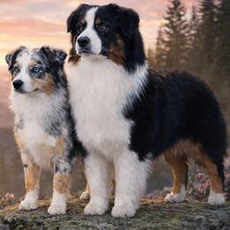 Miniature American Shepherd puppies from Cosmic Tides Miniature American Shepherds