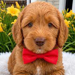 Ace - Caramel red male Australian Labradoodle puppy in Pella, Iowa from Iowa's Lake Park Labradoodles