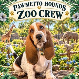 Gray - Black white and brown male Basset Hound puppy in Columbia, South Carolina from Pawmetto Hounds