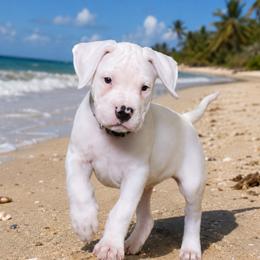 Bezalel - White male Dogo Argentino puppy in Morgan Hill, Pennsylvania from De la Fuerza De Dios