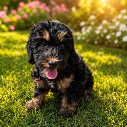 Scout - crate trained and basic obedience trained - Phantom male Bernedoodle puppy in Travelers Rest, South Carolina from Bernedoodle.do