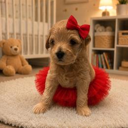Lulu - Cream female Goldendoodle puppy in Aurora, Illinois from Chicago Goldendoodles