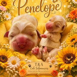 Penelope - Wheaten female Miniature Schnauzer puppy in Sacramento, California from T & A Cali Schnauzer