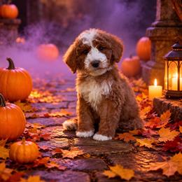 Denver - Red  male Goldendoodle puppy in Roseburg, Oregon from Dbos Furry Friends