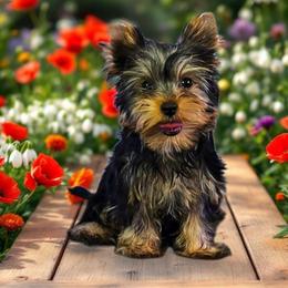 Monroe - Black and gold male Yorkshire Terrier puppy in Denver, Colorado from Totty's Tiny Paws