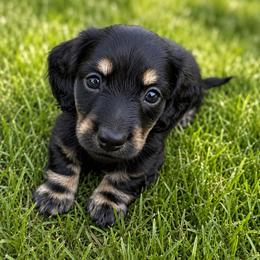 Jasper - Black and tan male Dachshund puppy in Salem, Oregon from Longdox Mini Dachshunds