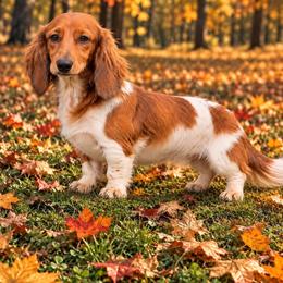 Emil - Piebald male Dachshund puppy in Industry, Illinois from KDKs Kennels