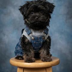 MILO - Black male Shorkie puppy in Ocala, Florida from Yorkie  And Shih Tzu Love