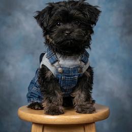 MILO - Black male Shorkie puppy in Ocala, Florida from Yorkie  And Shih Tzu Love