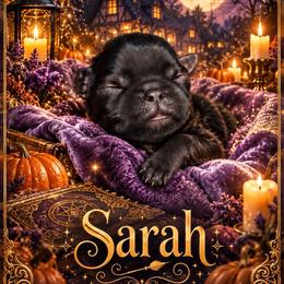 Sarah - Black female Brussels Griffon puppy in Gastonia, North Carolina from BZB Frenchies, Griffs & Long hair Chihuahuas
