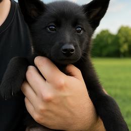 Girl 2 - Black female German Shepherd puppy in Houston, Texas from Crissi Hansel