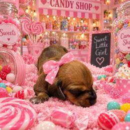 Twix - Red female Dachshund puppy in Williston, Florida from Teenie Weenie Dachshunds