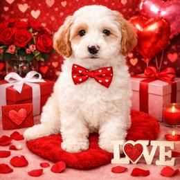 Boy 3 - Tri-color male Australian Labradoodle puppy in Florence, New Jersey from Royal Manor Labradoodles