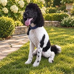Moe - Parti male Poodle puppy in Washington, Pennsylvania from Patriotic Poodles