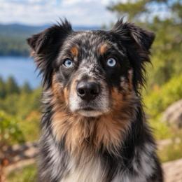 Iris - Blue merle female Australian Shepherd puppy in Nicholasville, Kentucky from Sugar Creek Aussies